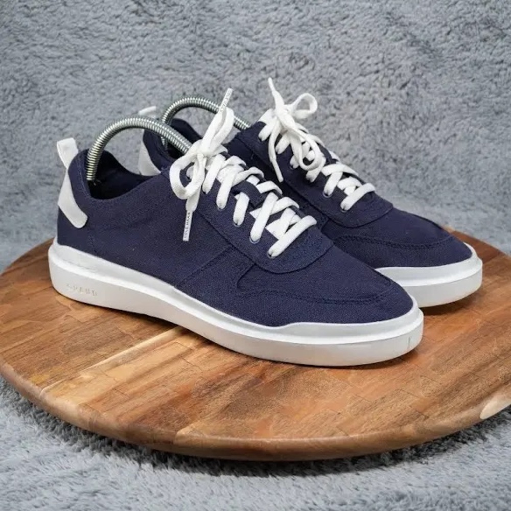 Cole Haan Grandpro Rally Navy Canvas Sneakers